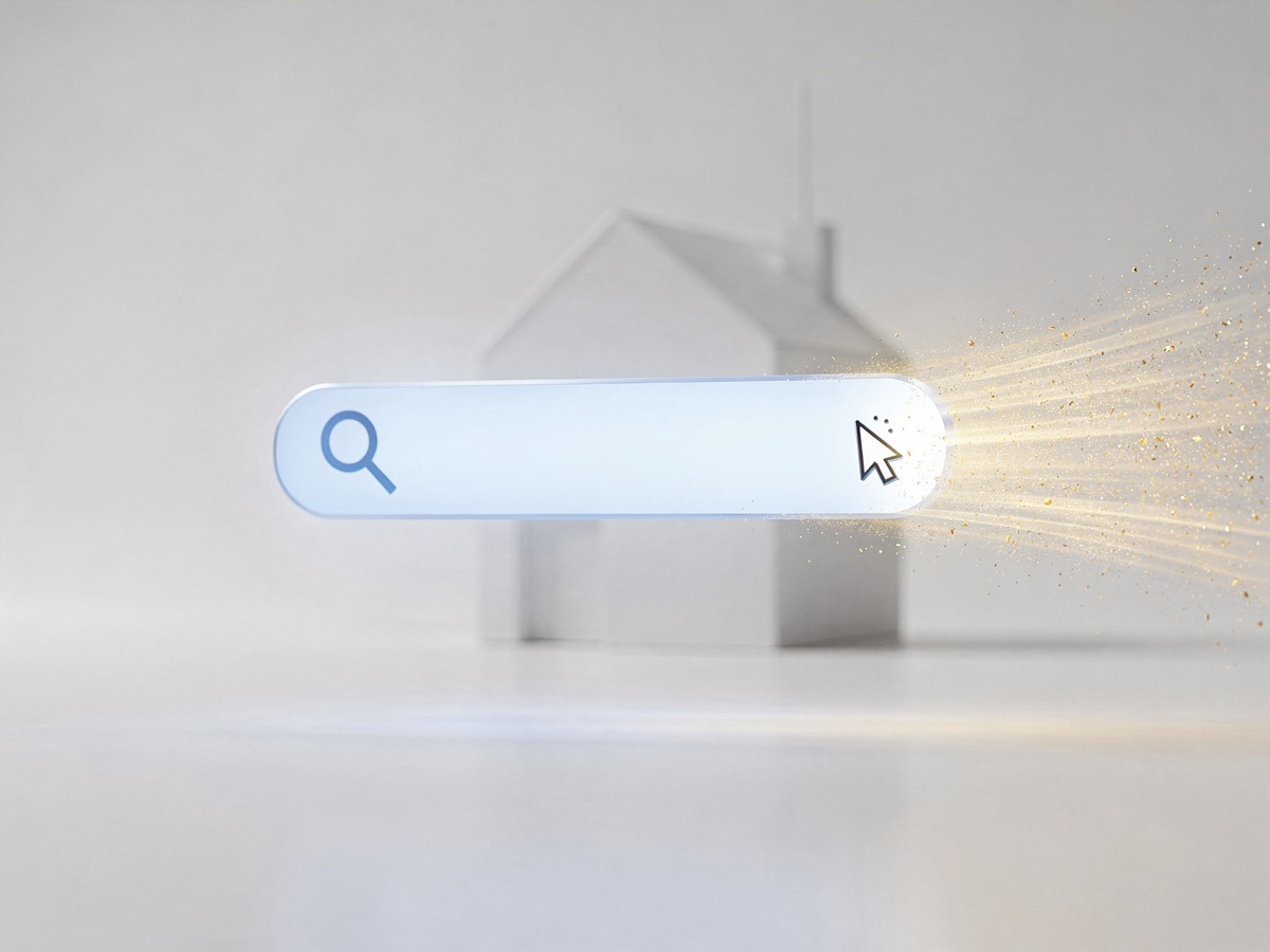 Search interface visual for home services demand